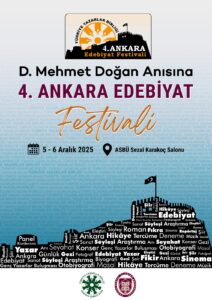 4. Ankara Edebiyat Festivali D. Mehmet Doğan Anısına Başlıyor